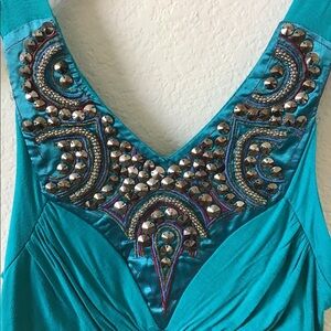 Embroidered midi dress